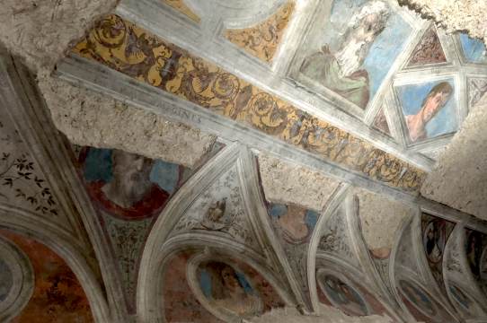 Affreschi cinquecenteschi sulle volte del castello